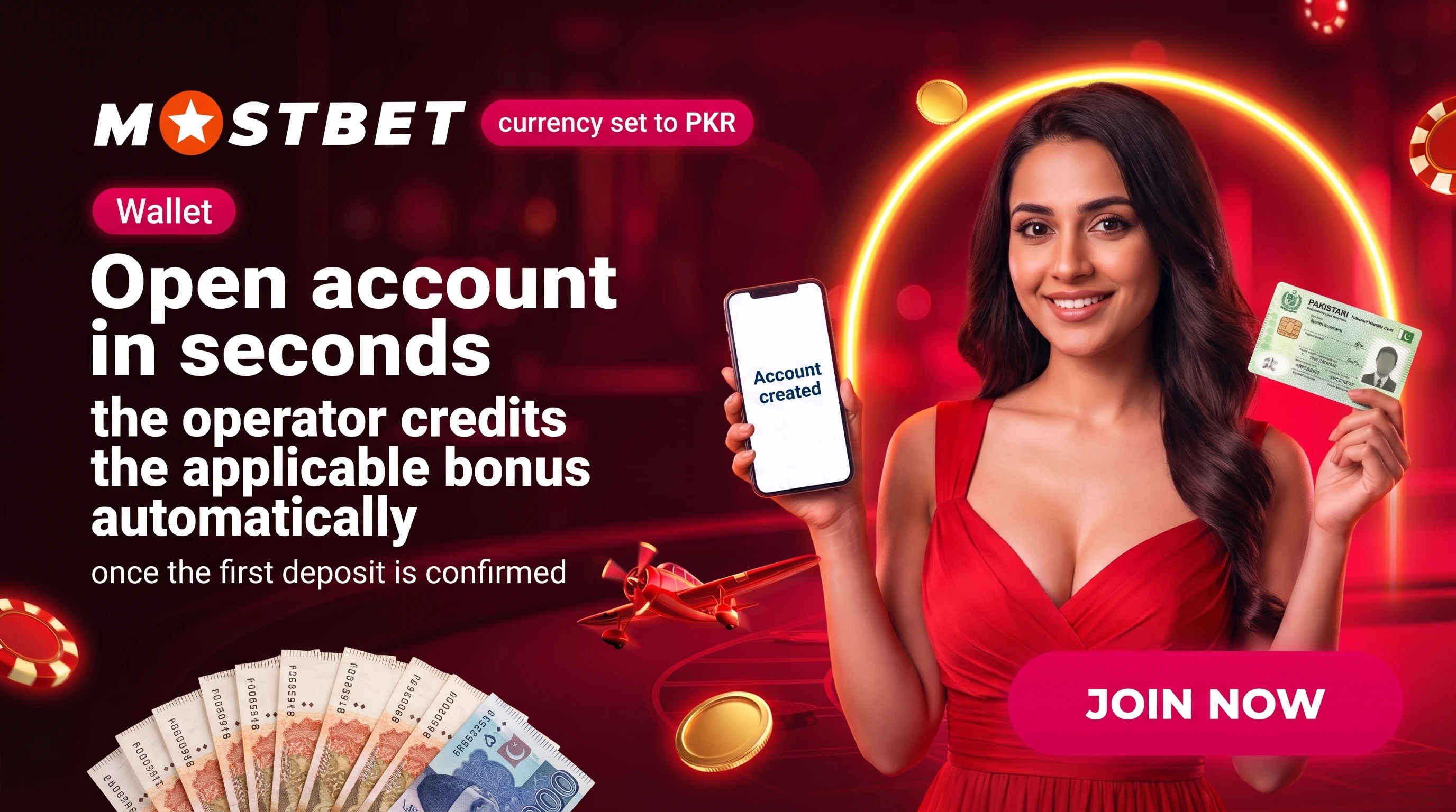 Create a Mostbet account and log in from Pakistan